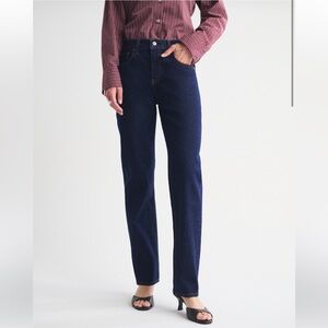 Abercrombie & Fitch Curve Love Ultra High Rise 90s Straight Jean